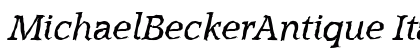 MichaelBeckerAntique Italic Preview
