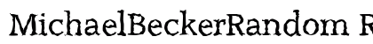 MichaelBeckerRandom Regular preview