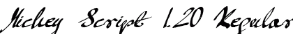 Mickey Script 1.20 Regular preview