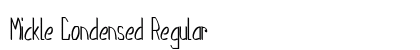Mickle Condensed Regular Preview