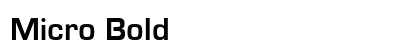 Micro Bold preview