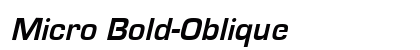 Micro Bold-Oblique Preview