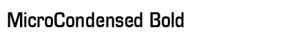 MicroCondensed Bold preview