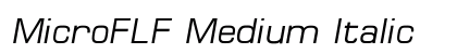 MicroFLF Medium Italic Preview