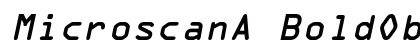MicroscanA BoldOblique Preview