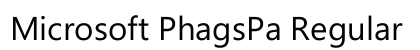 Microsoft PhagsPa Regular Preview