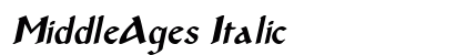 MiddleAges Italic Preview