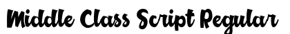 Middle Class Script Regular preview