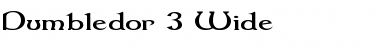 Dumbledor 3 Wide Regular Font