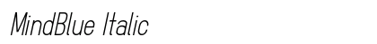 MindBlue Italic Preview