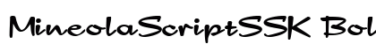 MineolaScriptSSK Bold preview