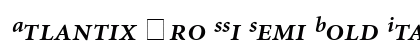 Atlantix Pro SSi Semi Bold Italic preview