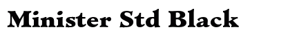 Minister Std Black preview
