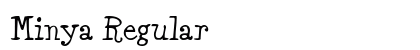 Minya Regular preview