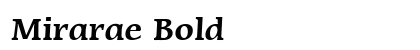 Mirarae Bold preview
