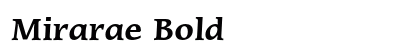 Mirarae Bold preview