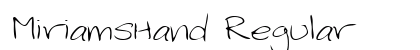 MiriamsHand Regular preview