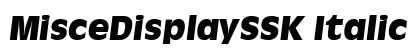 MisceDisplaySSK Italic preview