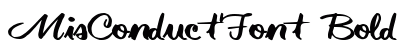 MisConductFont Bold preview