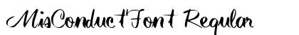 MisConductFont Regular preview