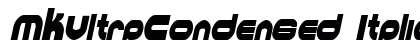 MKUltraCondensed Italic preview