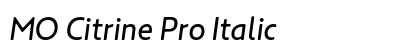 MO Citrine Pro Italic preview