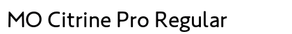 MO Citrine Pro Regular Preview
