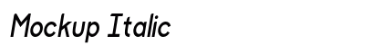 Mockup Italic preview