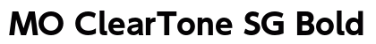 MO ClearTone SG Bold preview