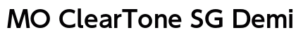 MO ClearTone SG DemiBold preview