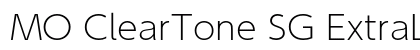 MO ClearTone SG ExtraLight Preview