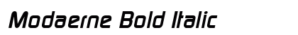 Modaerne Bold Italic Preview