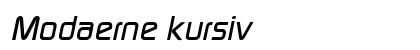 Modaerne kursiv Preview