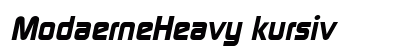 ModaerneHeavy kursiv Preview
