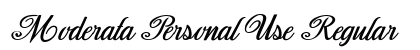 Moderata Personal Use Regular preview