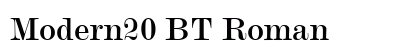 Modern20 BT Roman Preview
