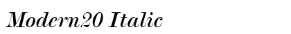Modern20 Italic preview