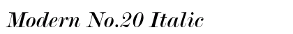 Modern No.20 Italic preview