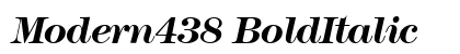 Modern438 BoldItalic Preview