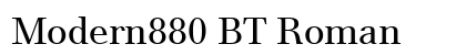 Modern880 BT Roman Preview