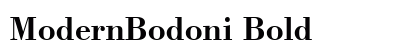 ModernBodoni Bold preview