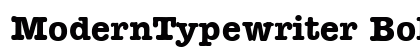 ModernTypewriter Bold preview