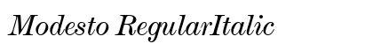 Modesto RegularItalic Preview