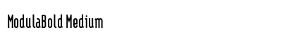 ModulaBold Medium Preview