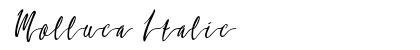 Molluca Italic Preview
