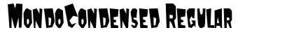MondoCondensed Regular Preview