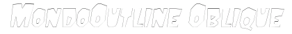 MondoOutline Oblique preview
