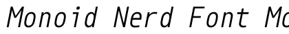 Monoid Nerd Font Mono Italic preview