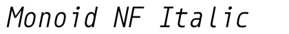 Monoid NF Italic preview