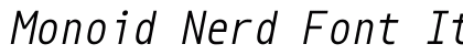 Monoid Nerd Font Italic preview